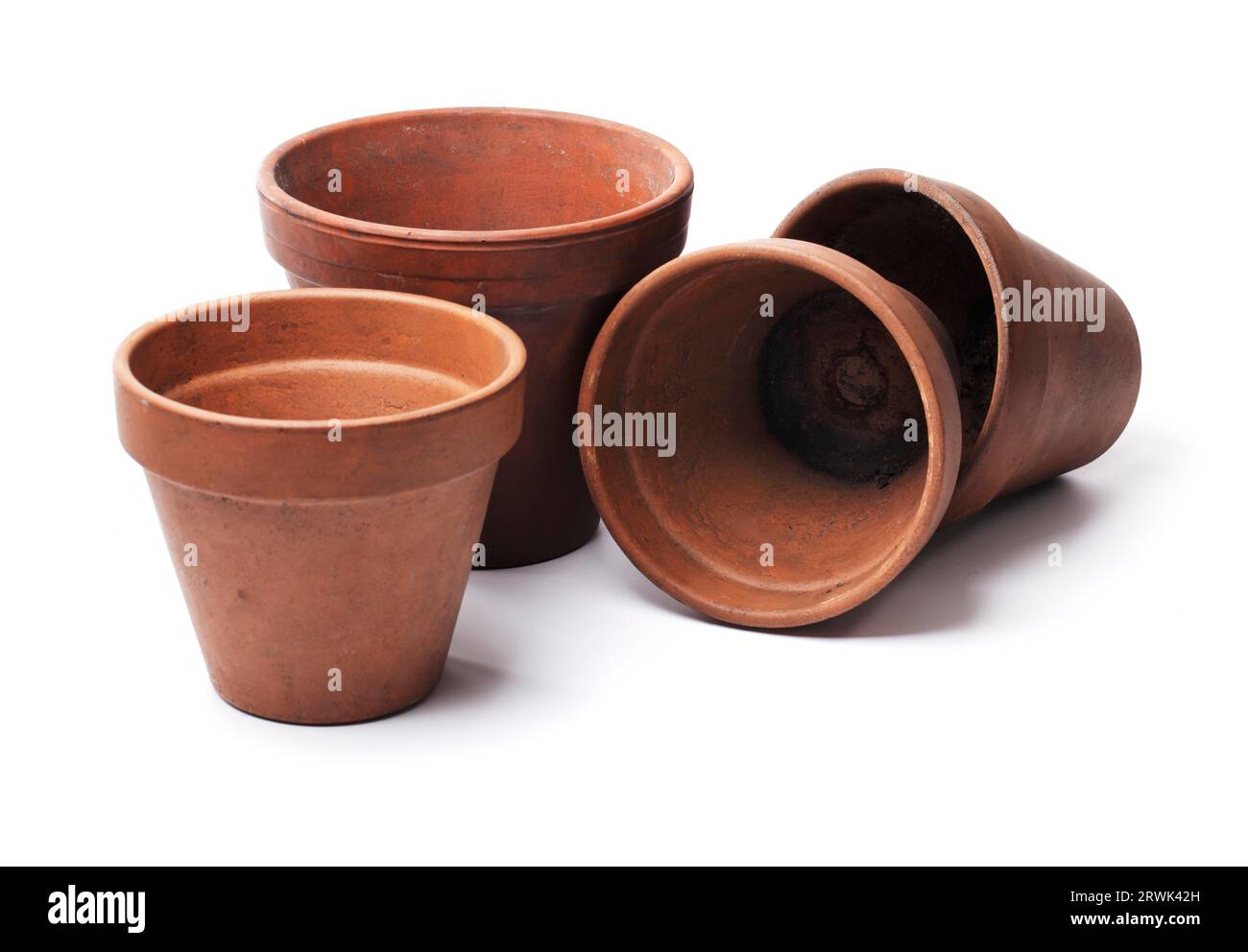 Vintage Earthenware Clay Pots Stock Image - Image of craft, antique:  130355223