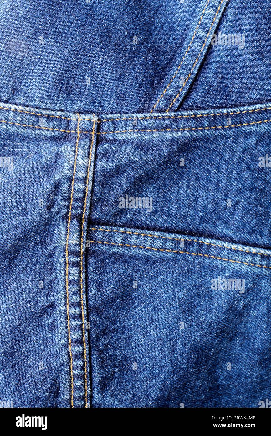 Closeup background texture of denim fabric Stock Photo