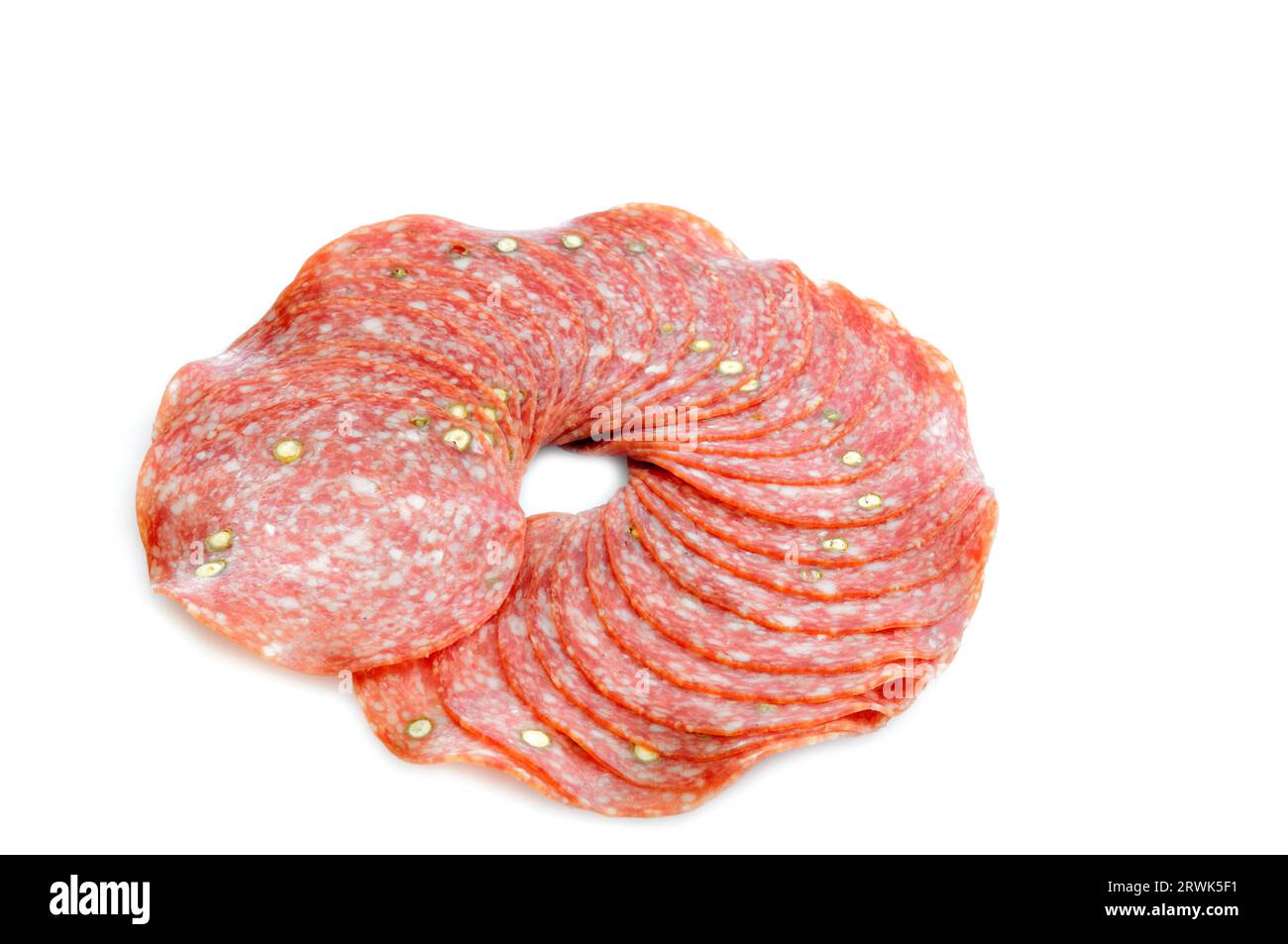 Pepper salami optional Stock Photo