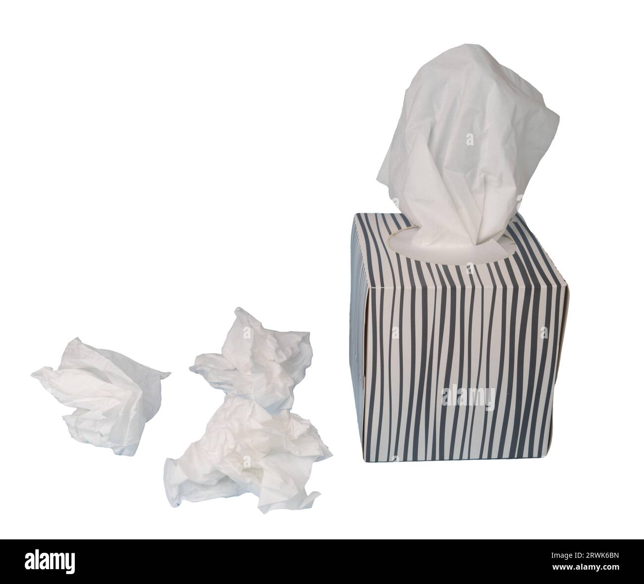a box of paper tissues on a transparent background Stock Photo