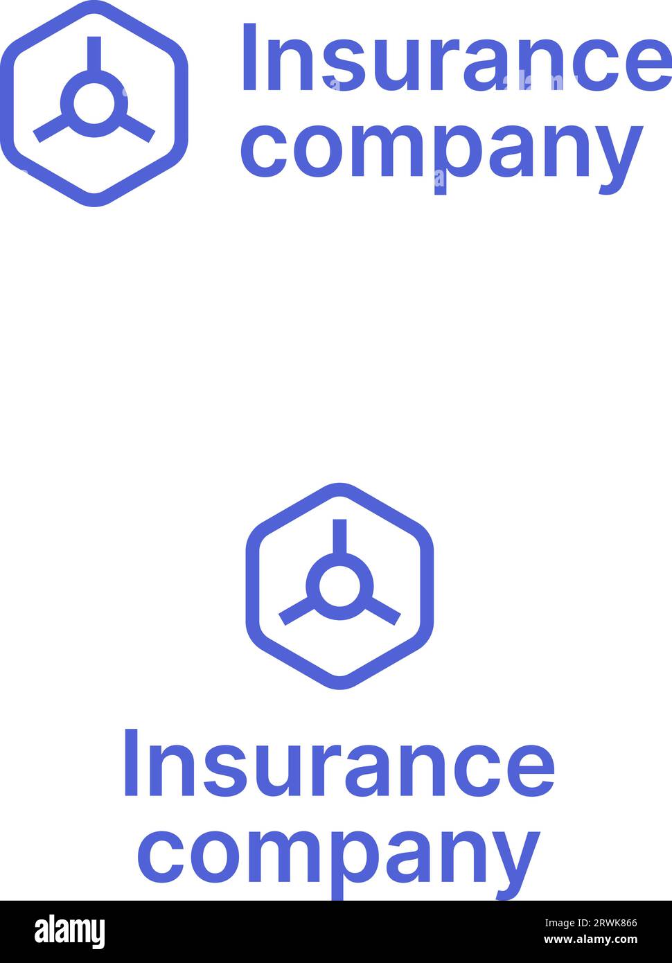 Insurance company text with safe box logo Stock Vector Image & Art Alamy