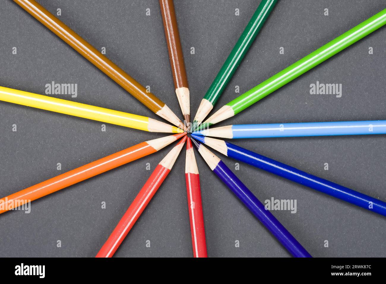 Colored pencils photographed in a studio environment Stock Photo Alamy
