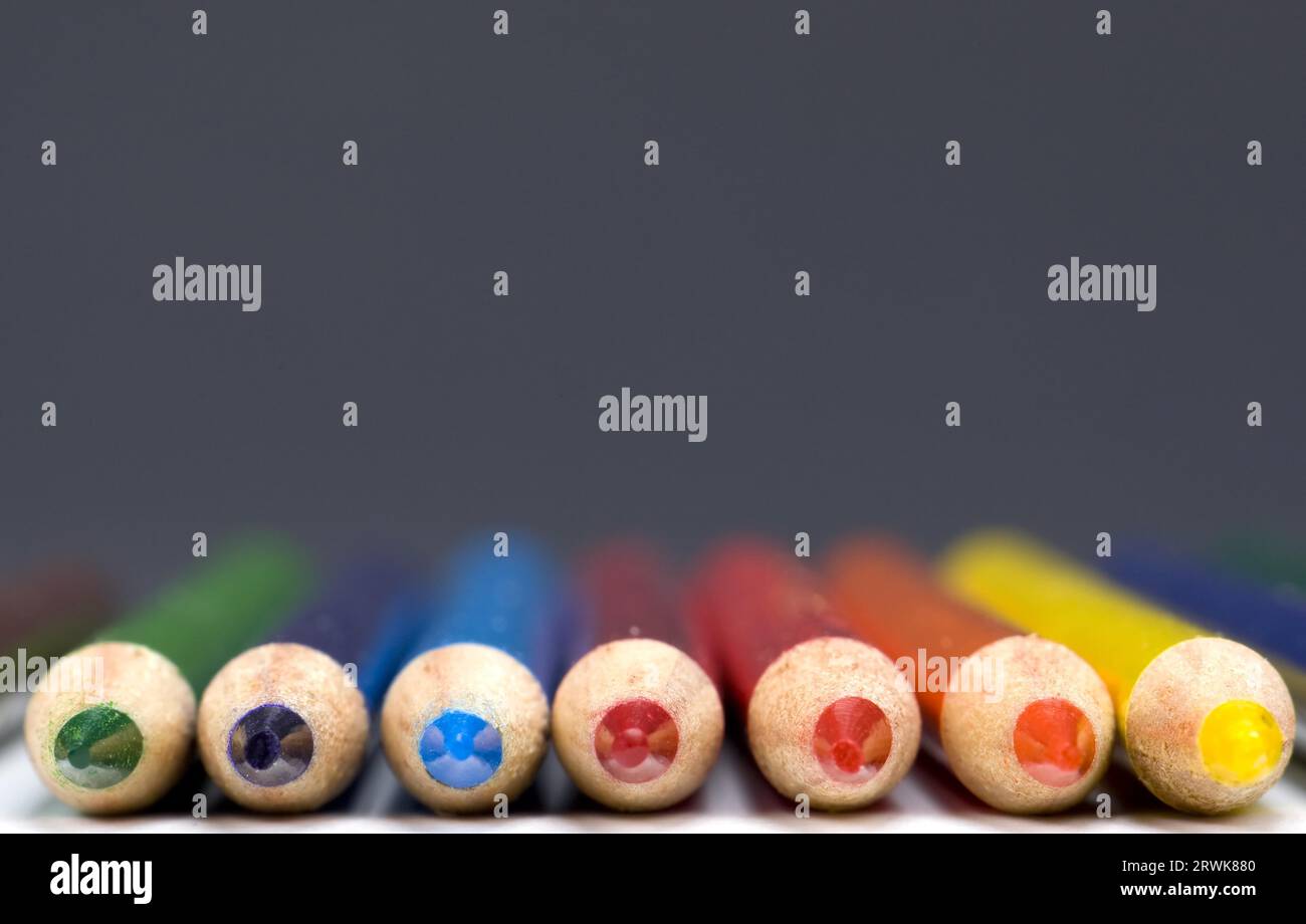 Colored pencils photographed in a studio environment Stock Photo Alamy