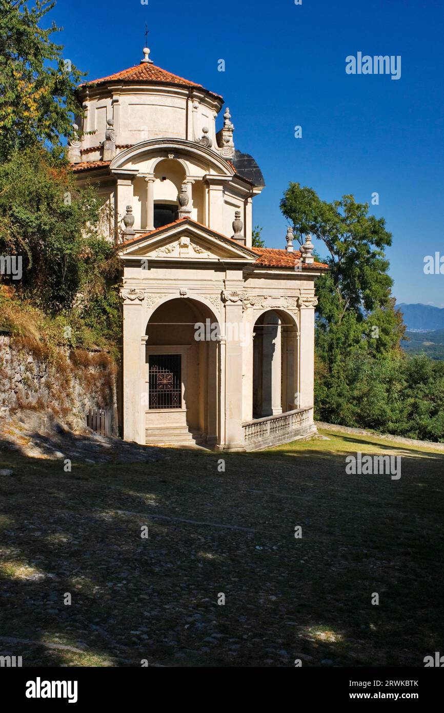 Chapel of the Sacro Monte di Varese Pilgrimage Route Stock Photo