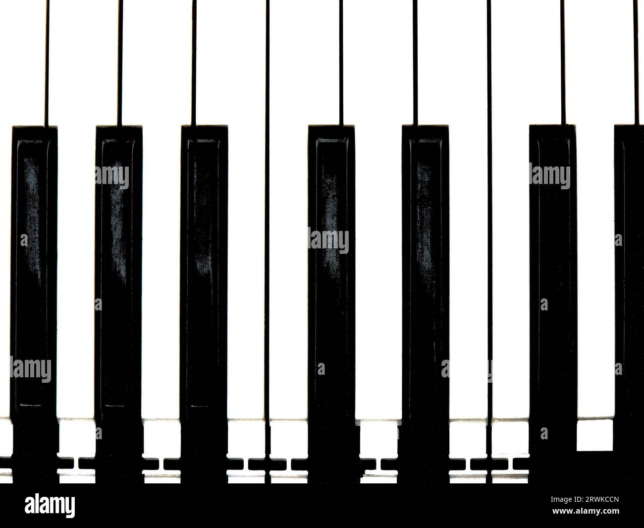 Black and white keys on an electronic keyboard instrument, format ...