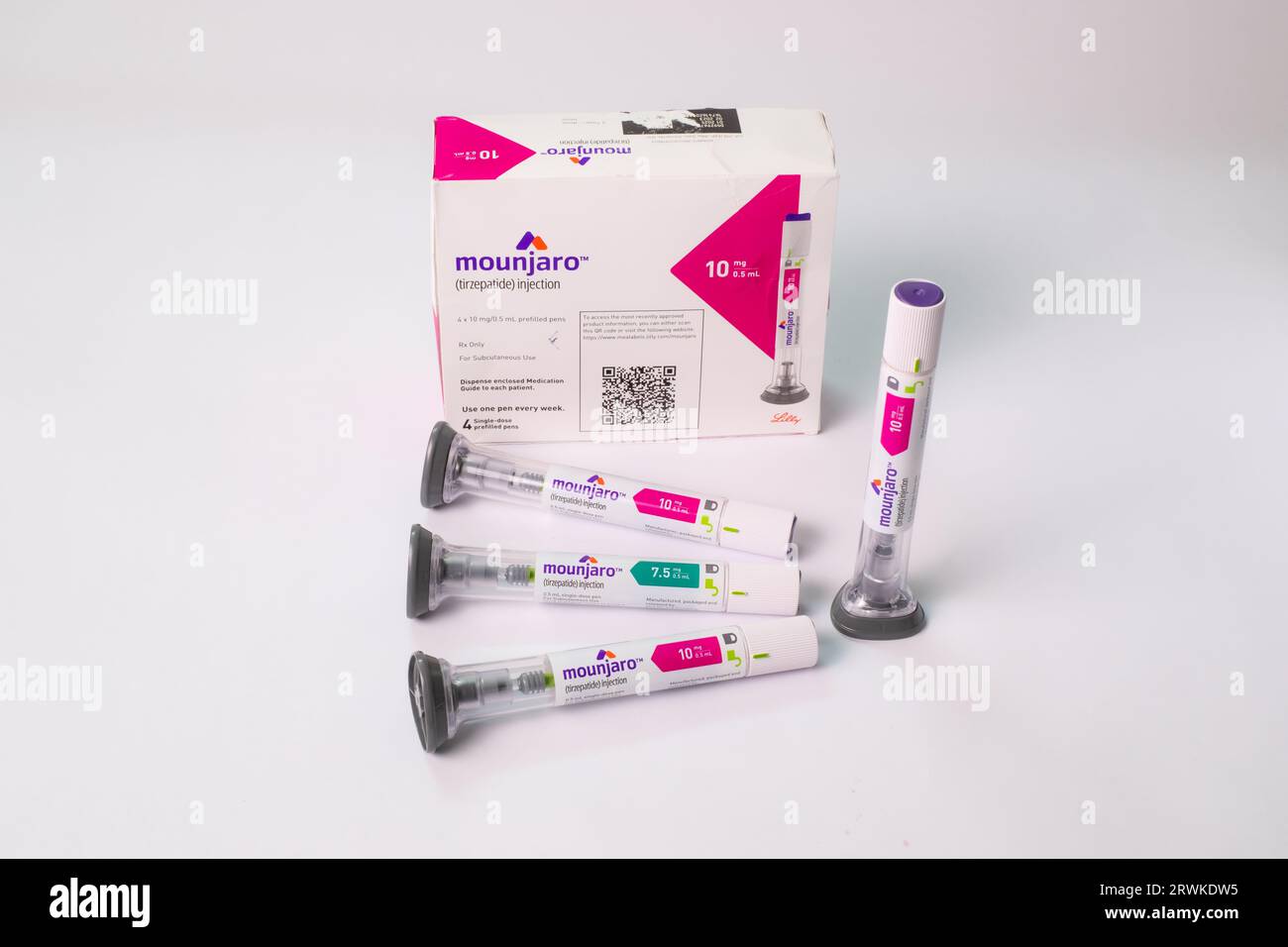 mounjaro tirzepatide availability iraq basra, iraq - september 16, 2023: photo of weight loss pen mounjaro Stock  Photo
