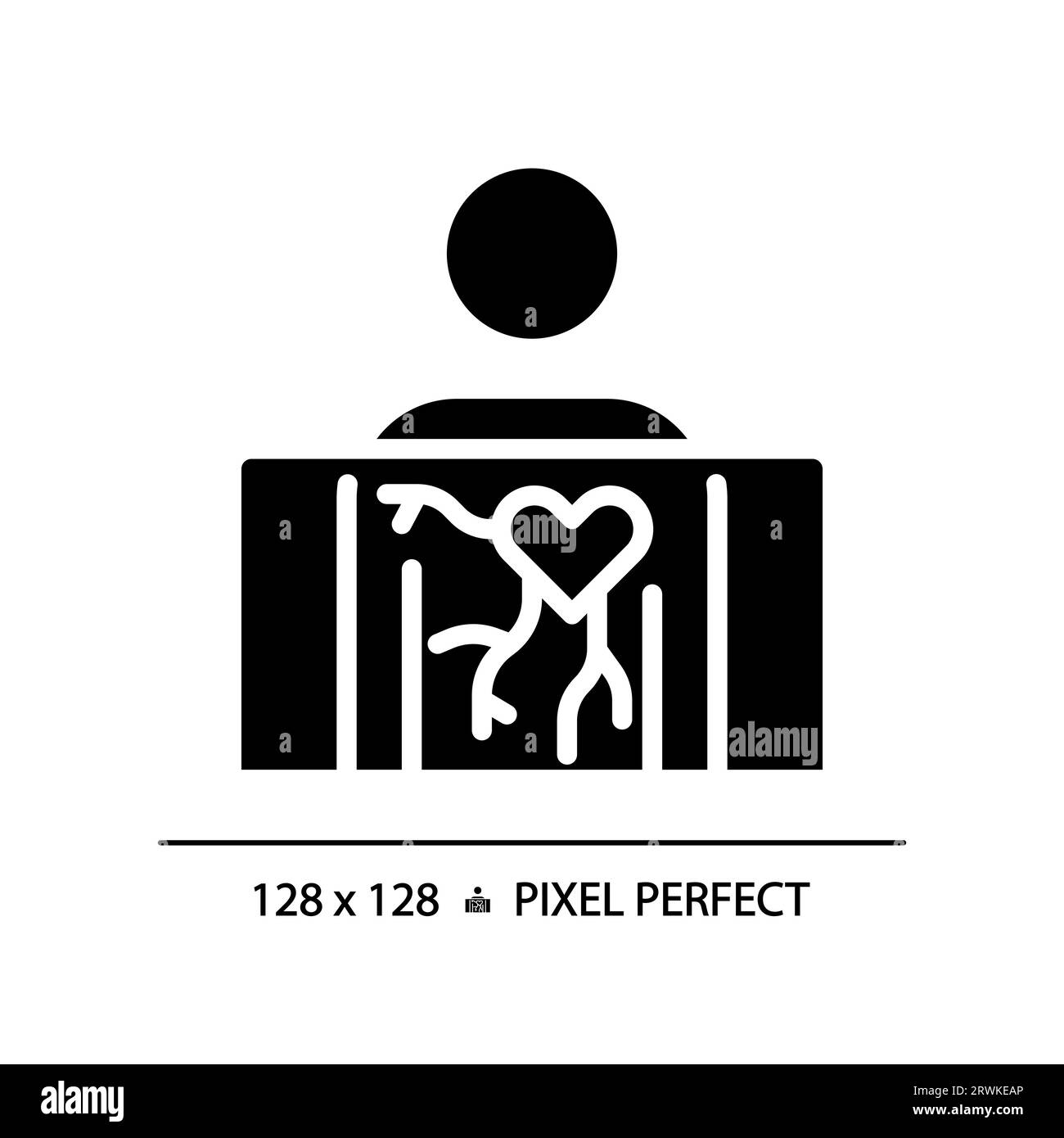 Angiography pixel perfect black glyph icon Stock Vector Image & Art - Alamy
