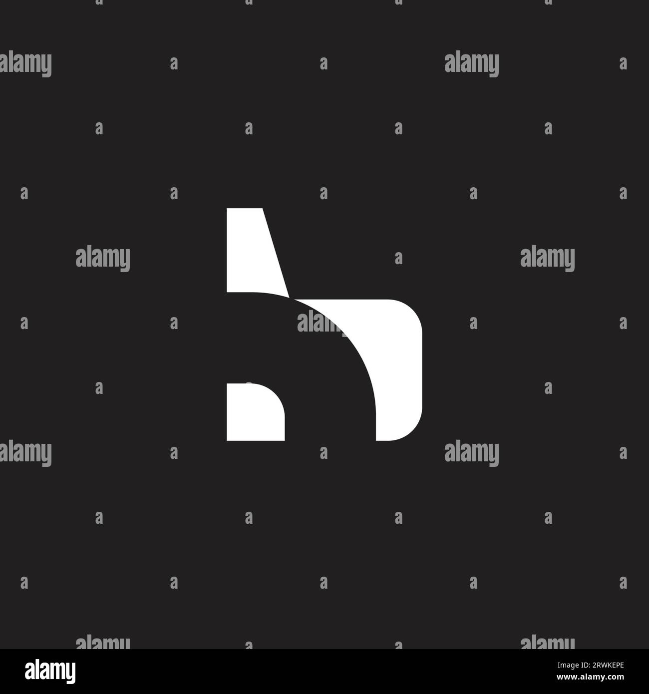 letter b simple geometric logo vector Stock Vector Image & Art - Alamy