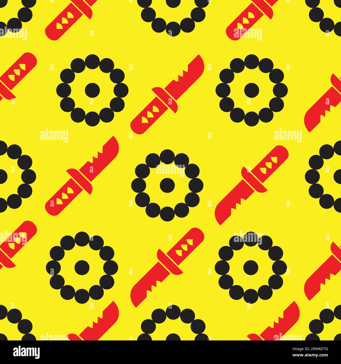 knife dart target seamless pattern background vector Stock Vector