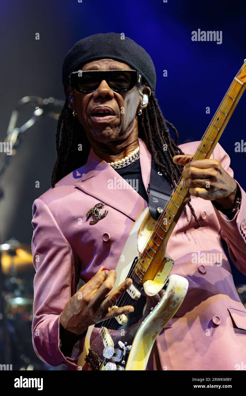 Nile Rodgers & Chic performing at Scotiabank Arena in Toronto Credit