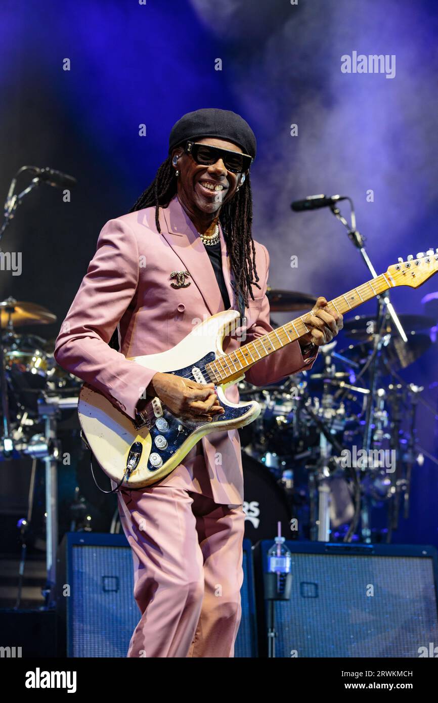 Nile Rodgers & Chic performing at Scotiabank Arena in Toronto Credit