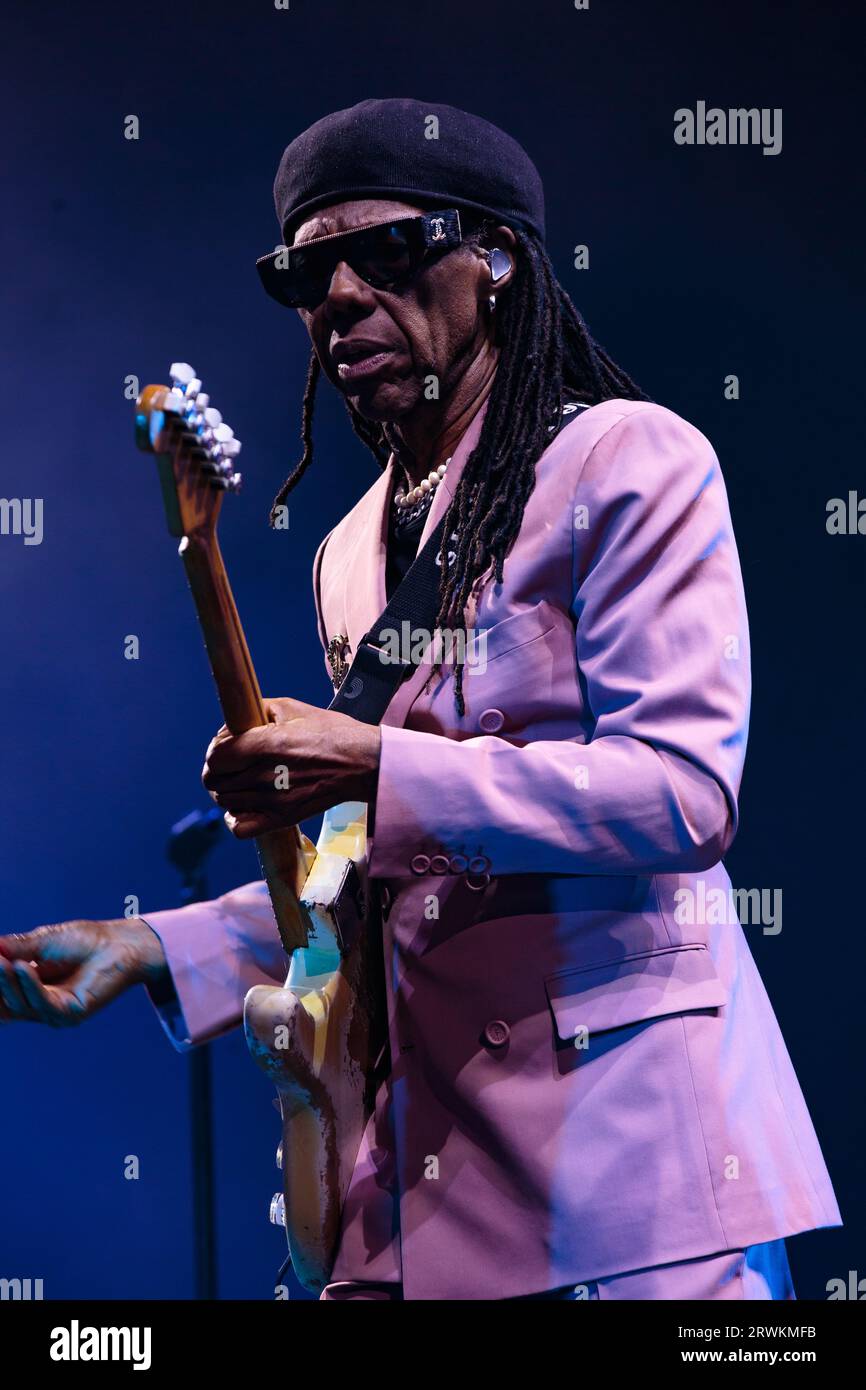 Nile Rodgers & Chic performing at Scotiabank Arena in Toronto Credit