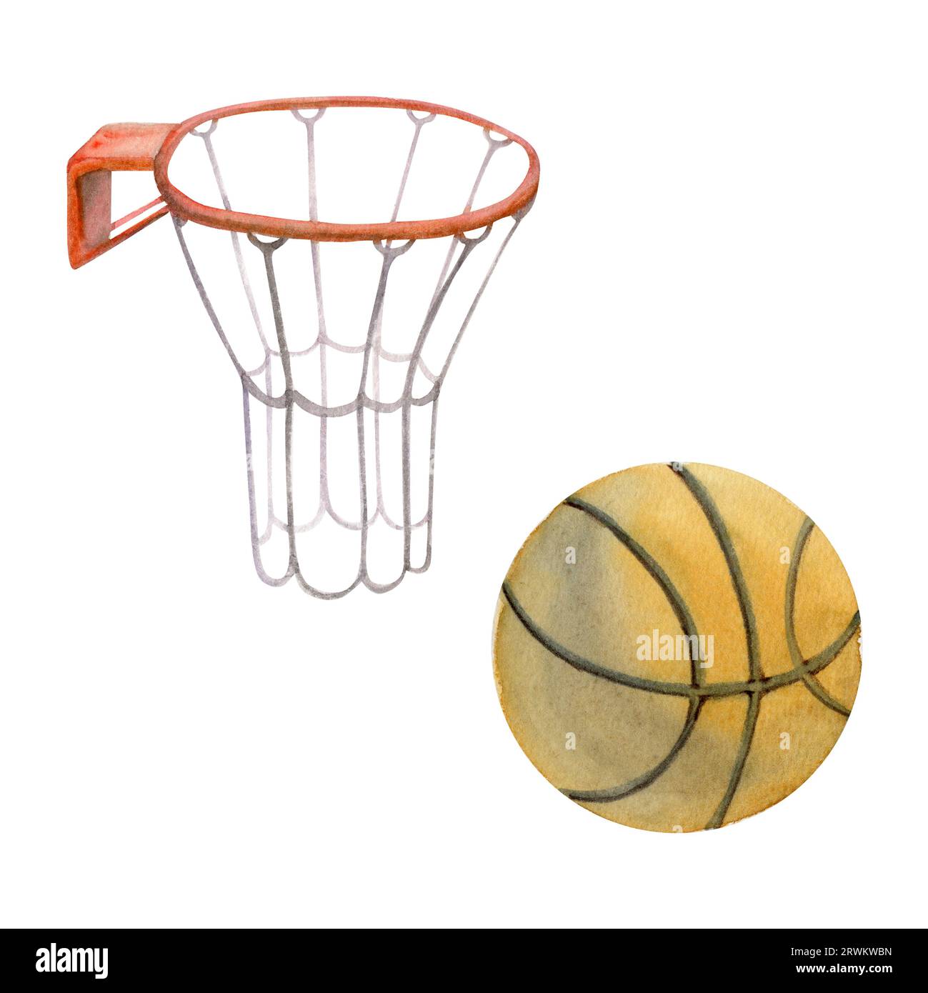 Basketball ring ball on white hi-res stock photography and images - Page 3  - Alamy