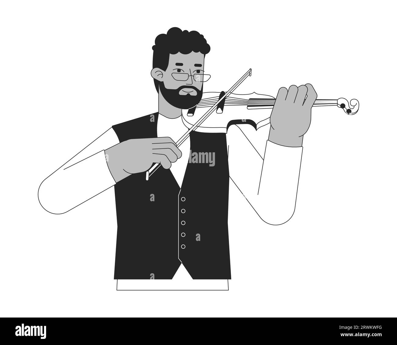 Male violinist clipart Stock Vector Images Alamy