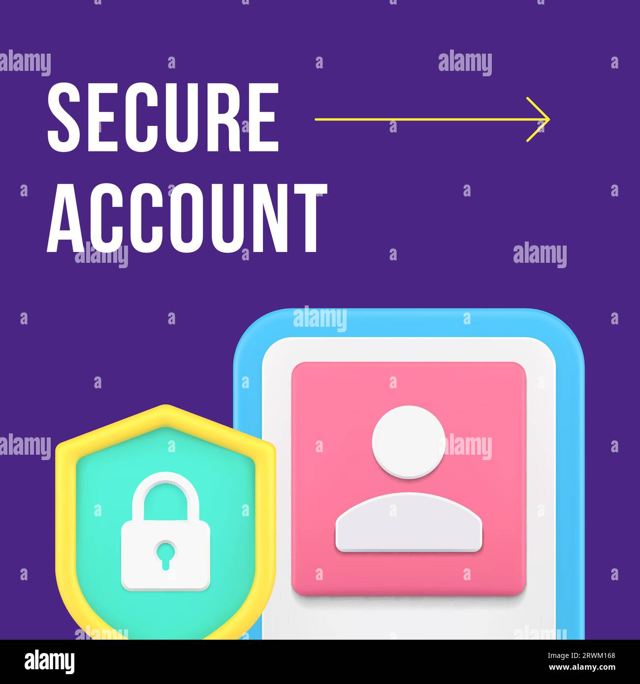 Secure account personal access smartphone application social media post