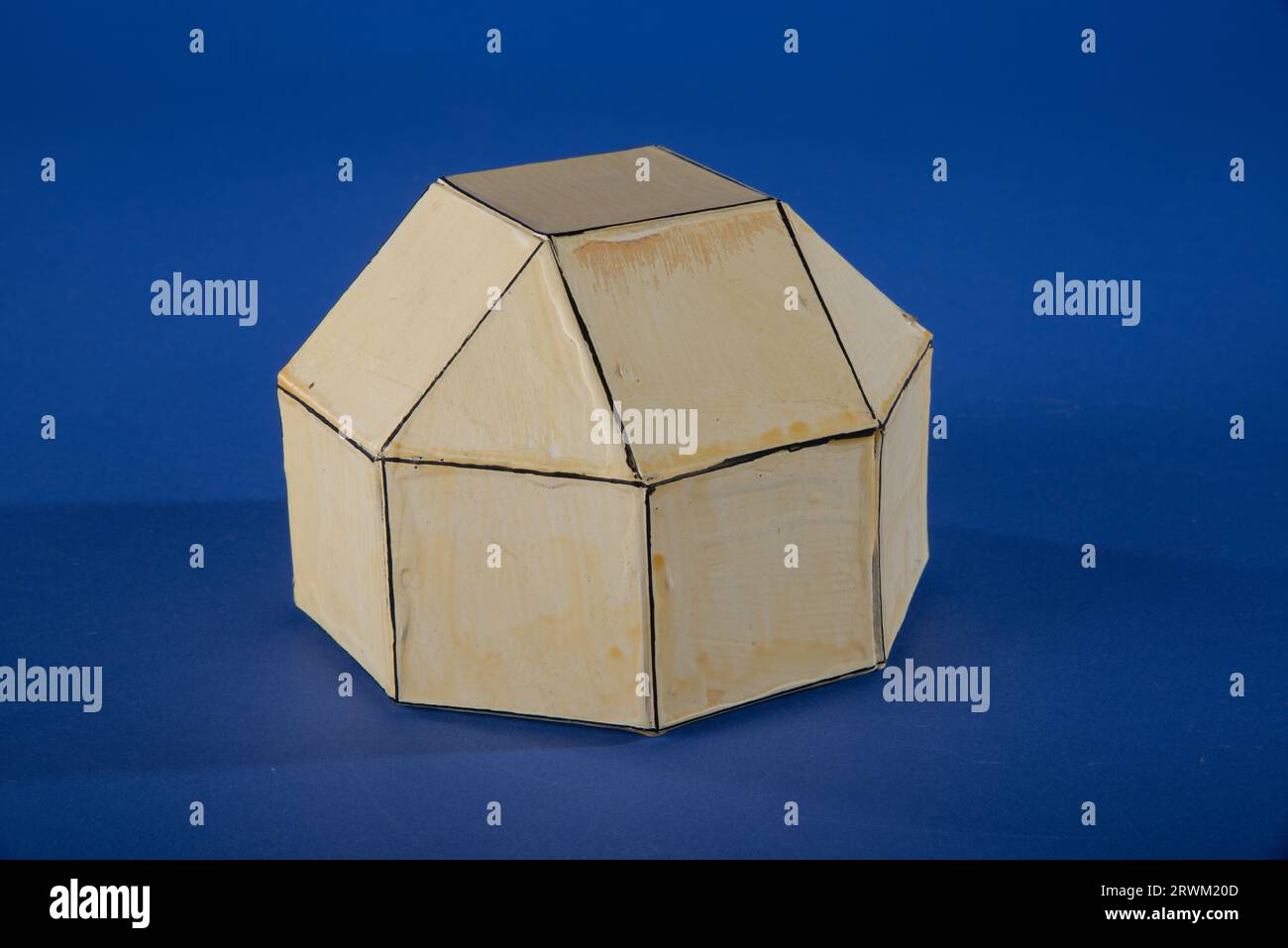 Geometric model. Polyhedron by Martin Berman, Elongated Square Cupola