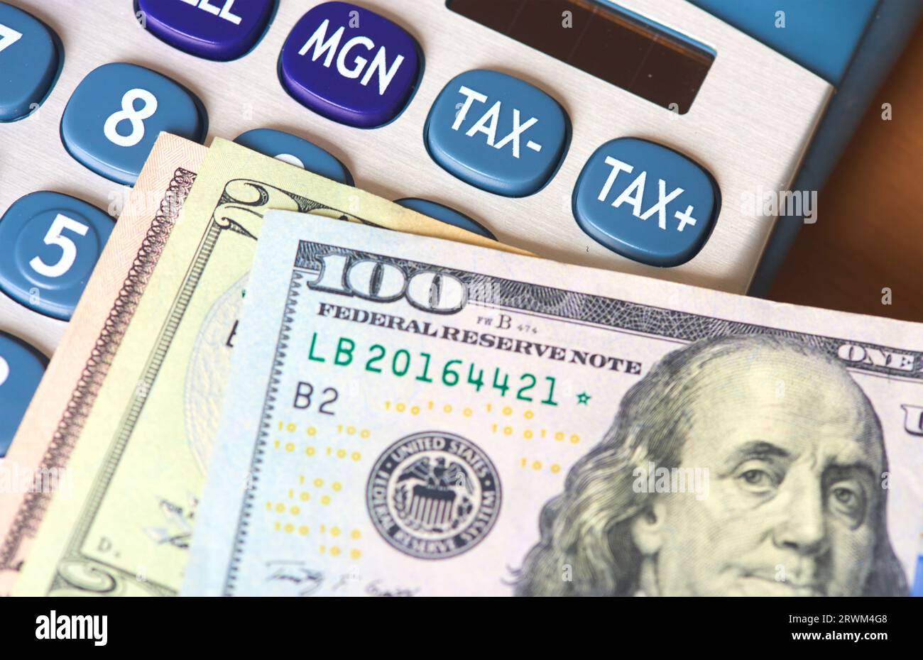 USA IRS Tax Stock Photo