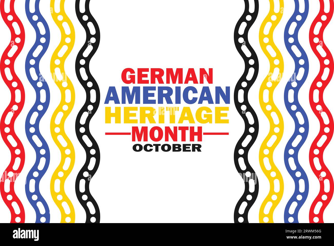 German American Heritage Month October. Holiday concept. Template for