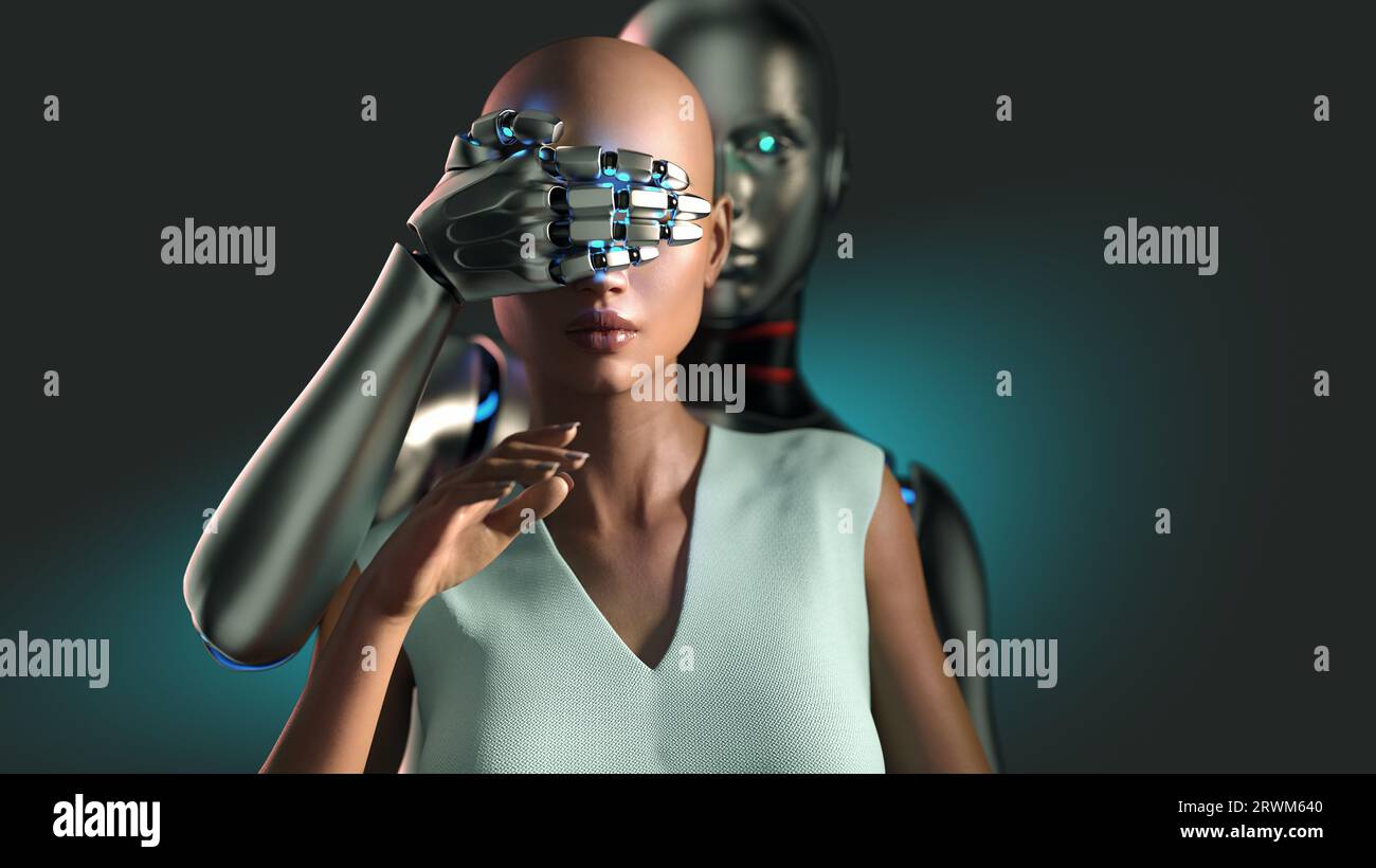 Cgi Image Depicting The Threat Of Ai Stock Photo Alamy