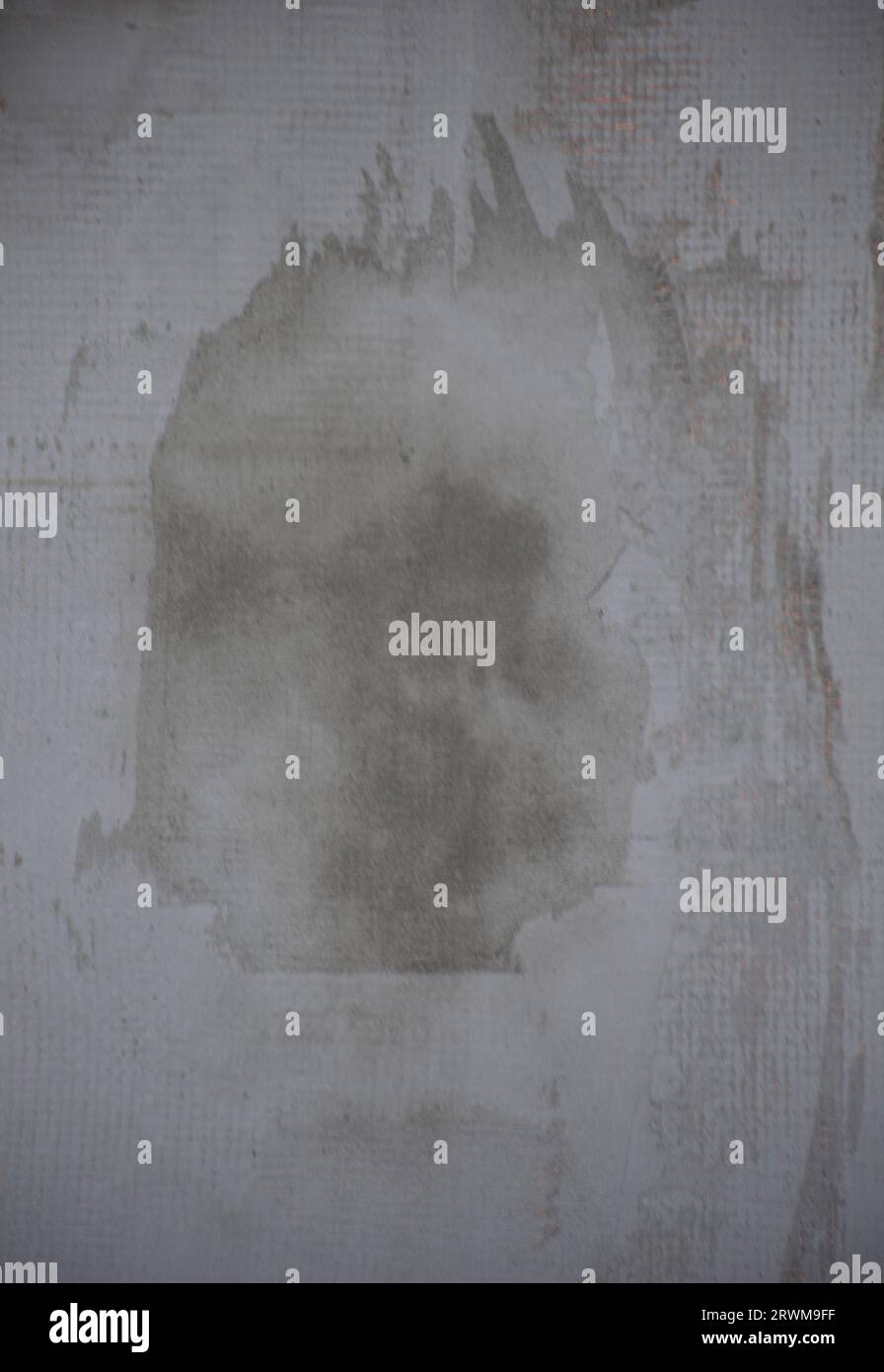 Gray concrete wall, fresh texture applied to the wall. Stock Photo