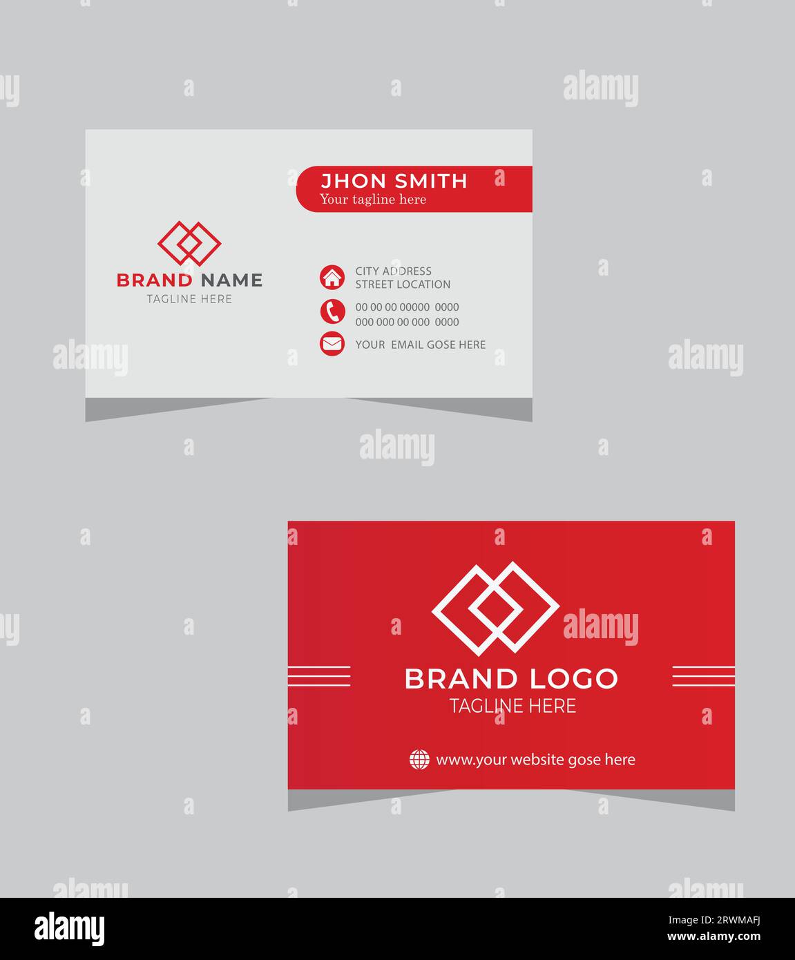 Creative modern business business card Stock Vector