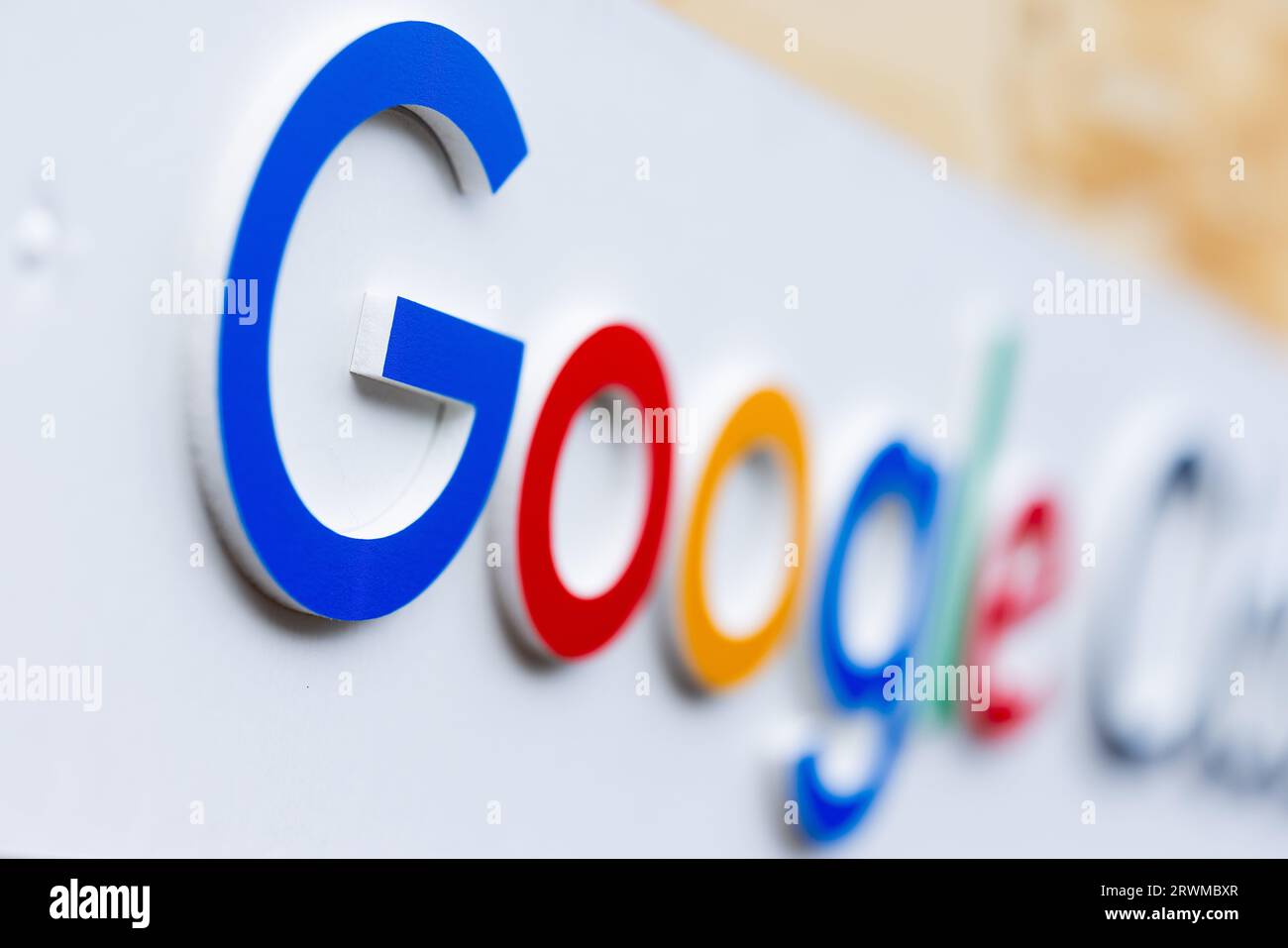 Cologne, Germany. 20th Sep, 2023. The Google Cloud logo at the Digital