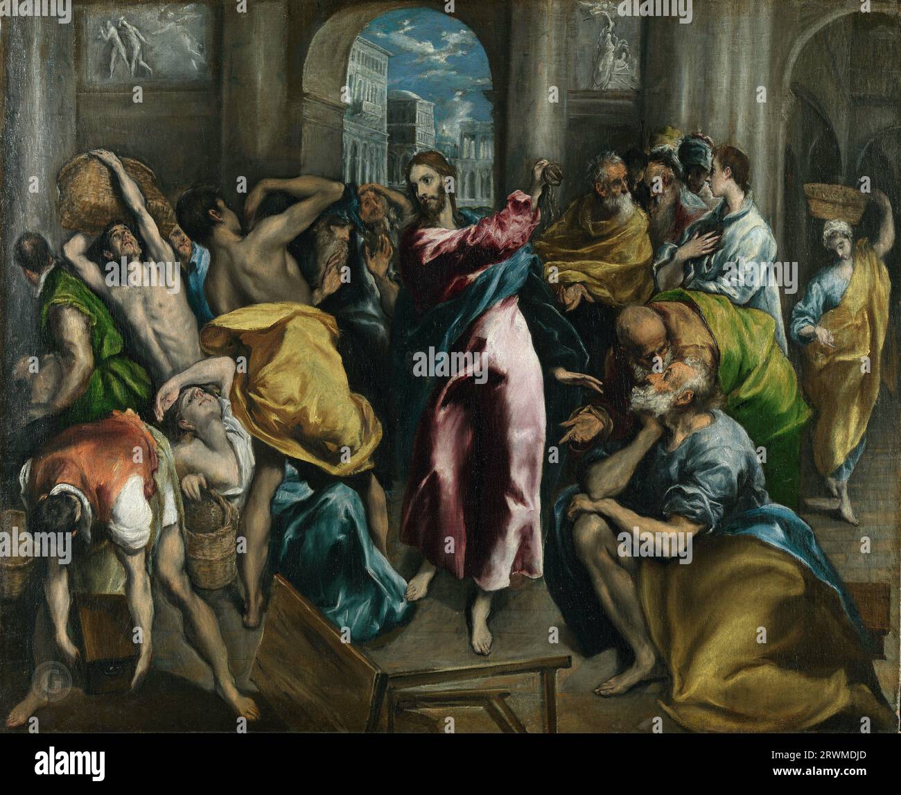 El Greco – Christ driving the Traders from the Temple с.1600. 106x130 ...