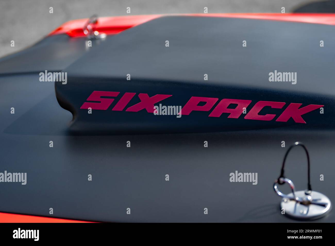 FRANKENMUTH, MI/USA SEPTEMBER 10, 2023 Closeup of a Dodge