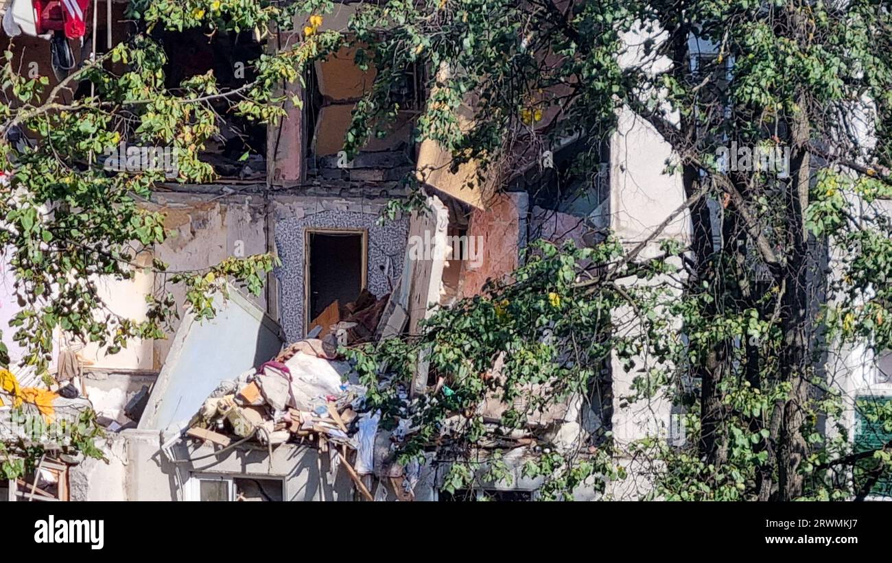 20.09.2023. Russia. Moscow oblast. Balashikha. The consequences of an