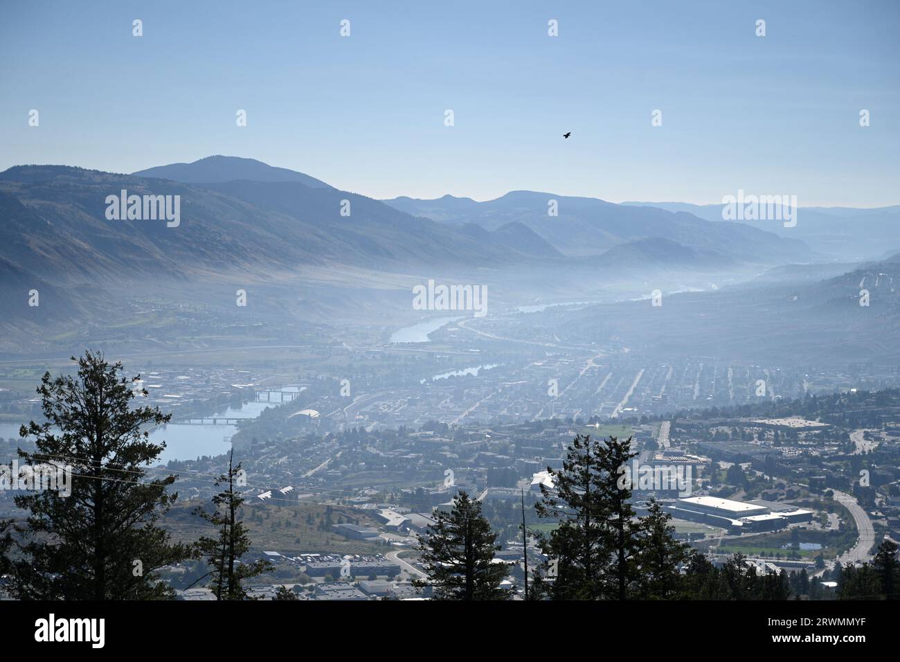 City of Kamloops, BC, CANADA. Kamloops cityscape. Canadian city of