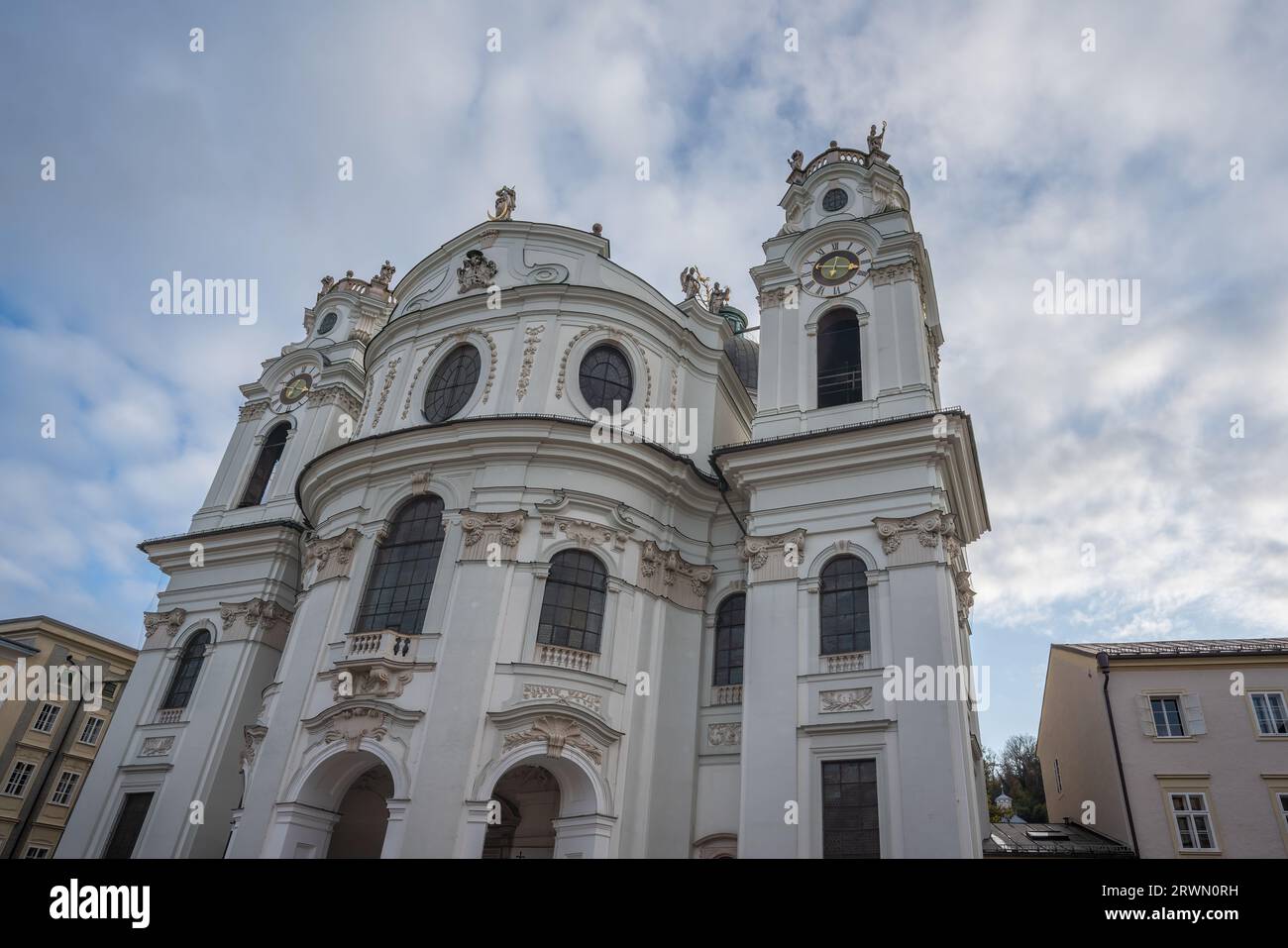 Kollegienkirche (Collegiate Church) - Salzburg, Austria Stock Photo