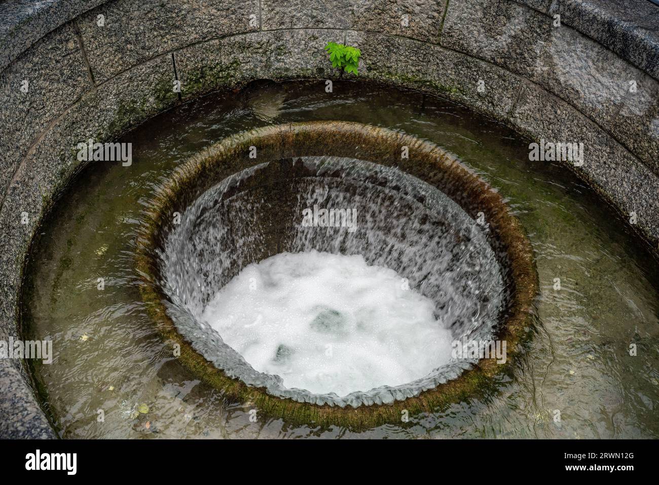 Market Fountain at University Square - Salzburg, Austria Stock Photo