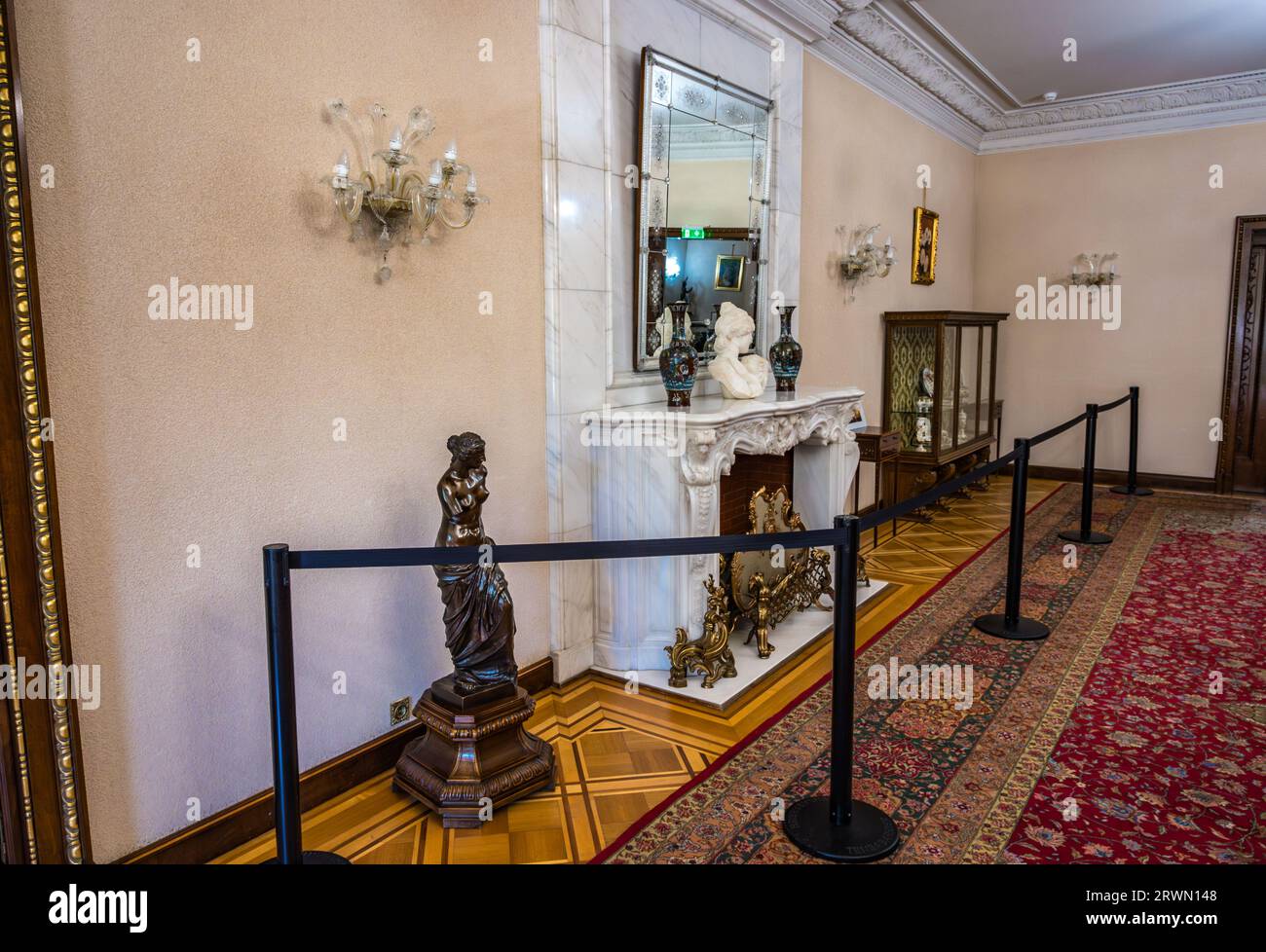 BUCHAREST, ROMANIA 2022: The Ceausescu Palace Spring Palace. house of ...
