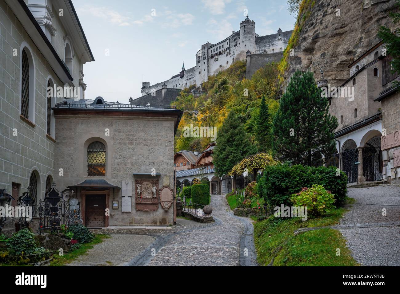 Mariazell Chapel and Abbey Church - St. Peters Abbey - Salzburg, Austria Stock Photo