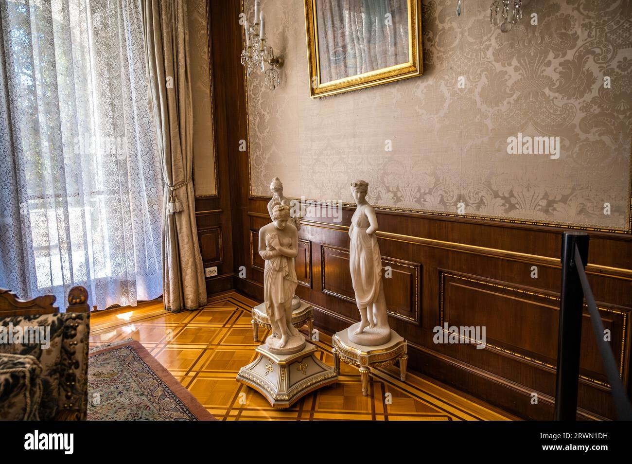 BUCHAREST, ROMANIA 2022: The Ceausescu Palace Spring Palace. house of ...