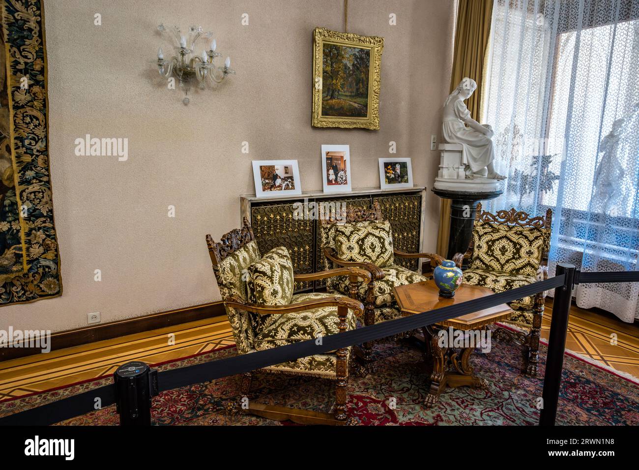 BUCHAREST, ROMANIA 2022: The Ceausescu Palace Spring Palace. house of ...