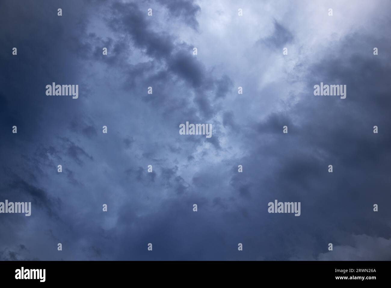 Dramatic sky background. Stormy clouds in the dark sky. Panoramic image ...