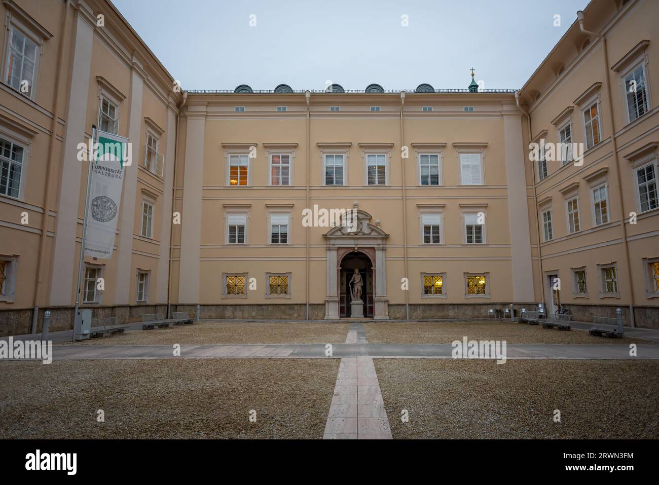 Salzburg University Courtyard - Dietrichsruh - Salzburg, Austria Stock Photo