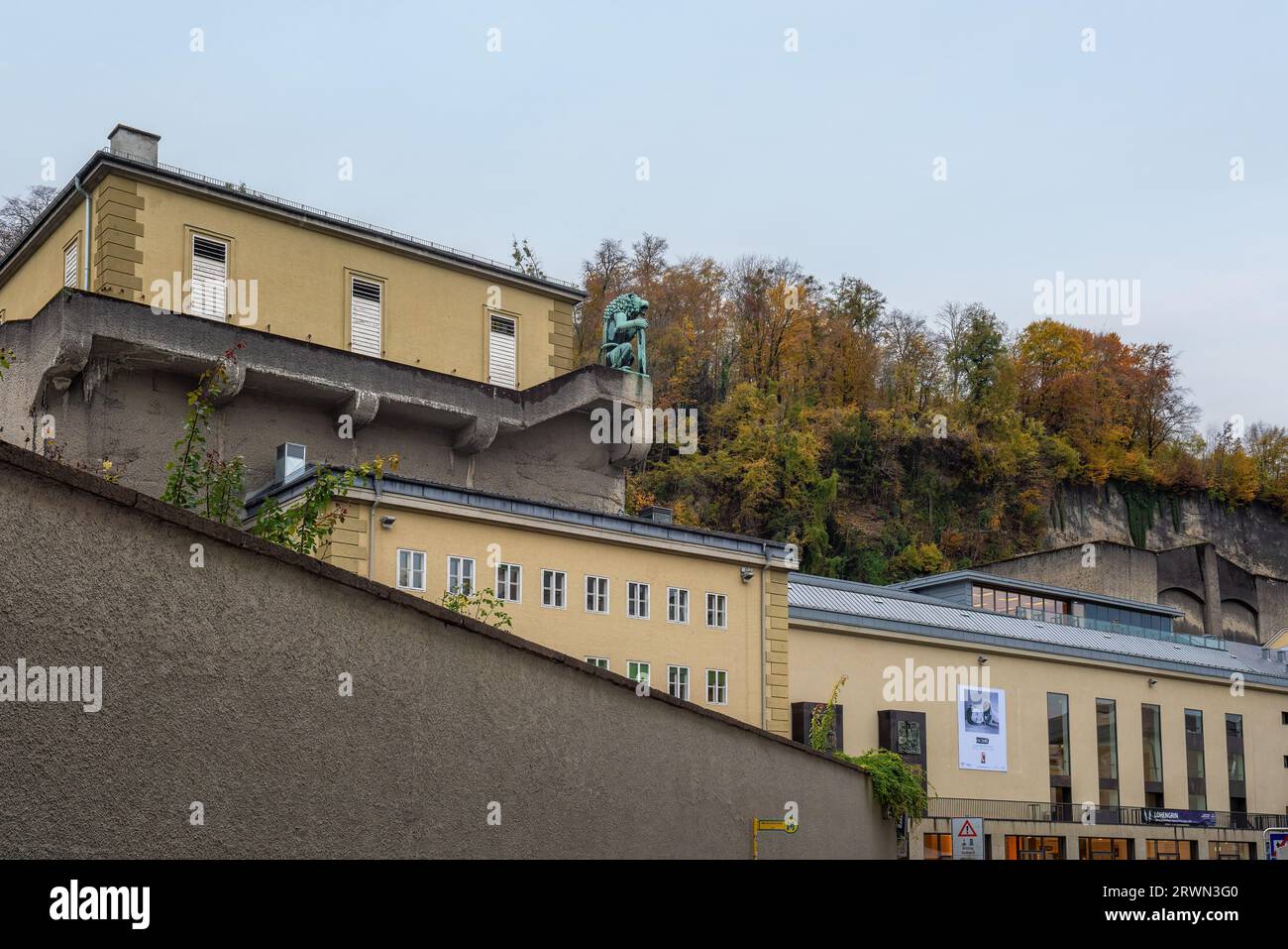 House for Mozart Concert Hall (Haus fur Mozart) at Residenzplatz - Salzburg, Austria Stock Photo