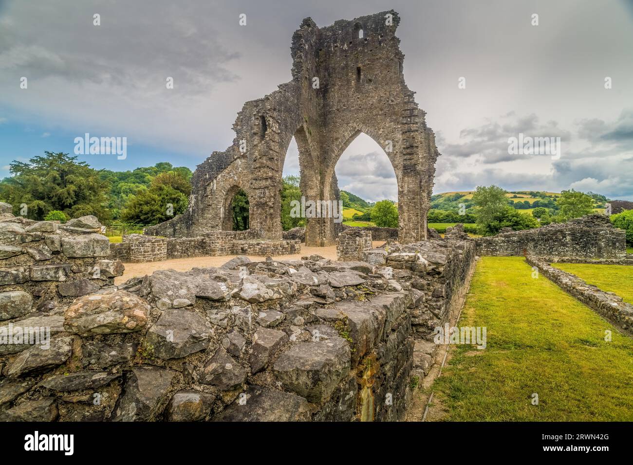 Talley Abbey (Ruin), Wales, UK Stock Photo