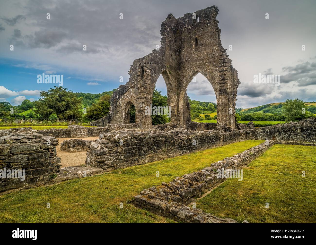 Talley Abbey (Ruin), Wales, UK Stock Photo