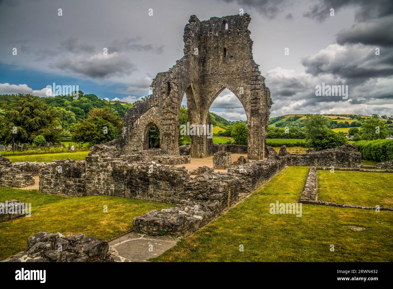 Talley Abbey (Ruin), Wales, UK Stock Photo