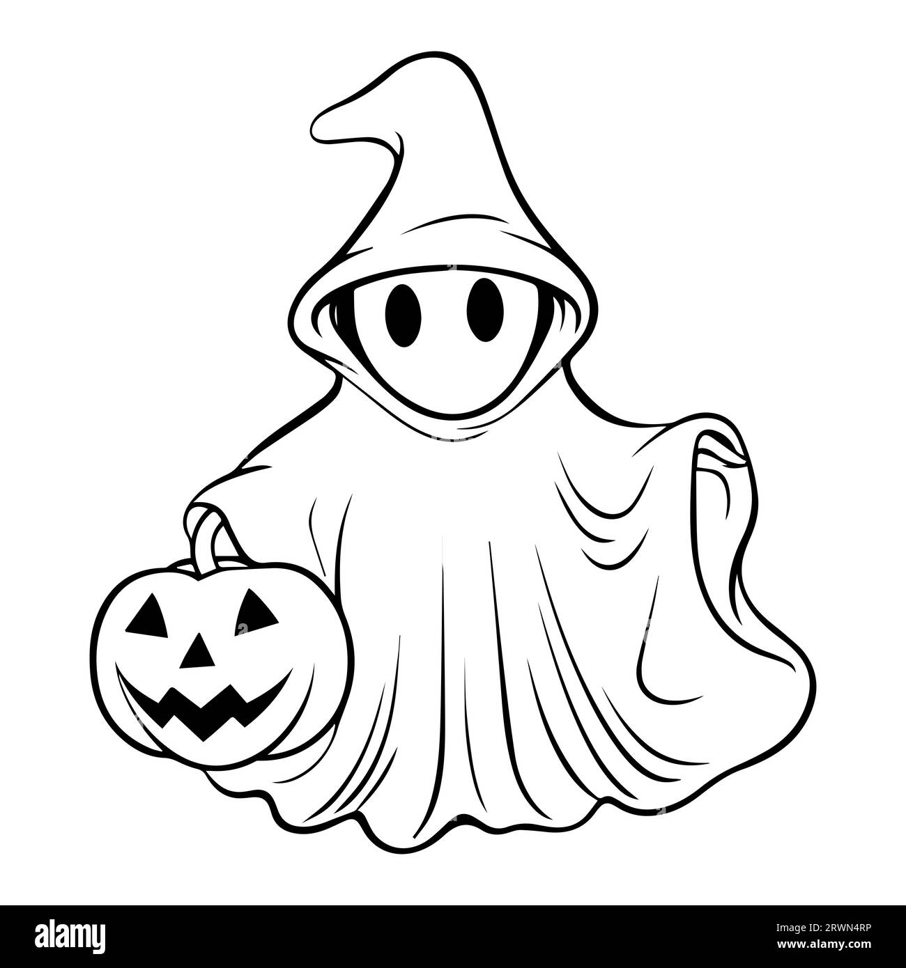 Scary Ghost Coloring Pages
