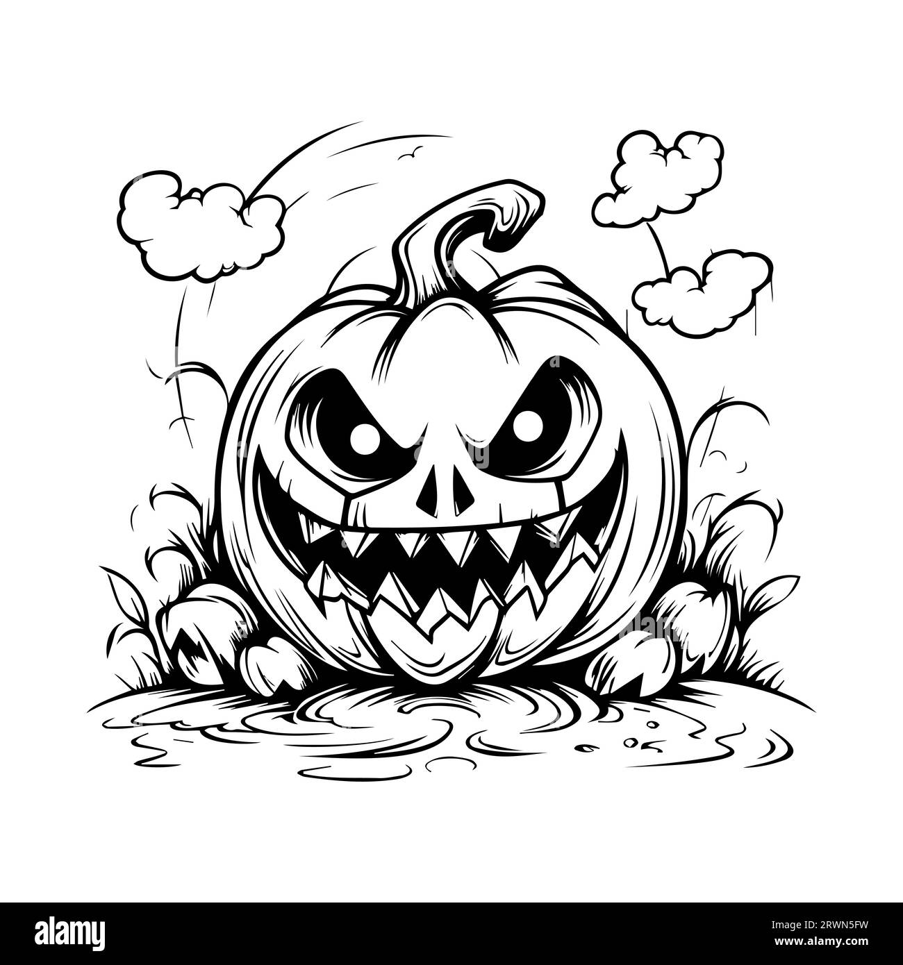 Evil Pumpkin Drawing evil-pumpkin-drawing