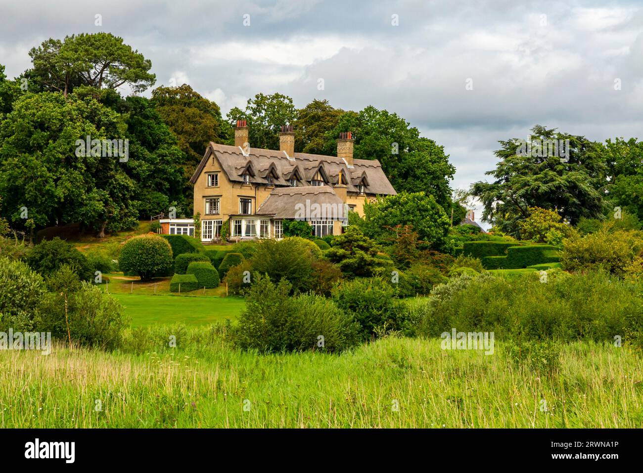 How Hill House near Ludham in the Norfolk Broads National Park England UK built 1905 by Edward Thomas Boardman now a residential education centre. Stock Photo