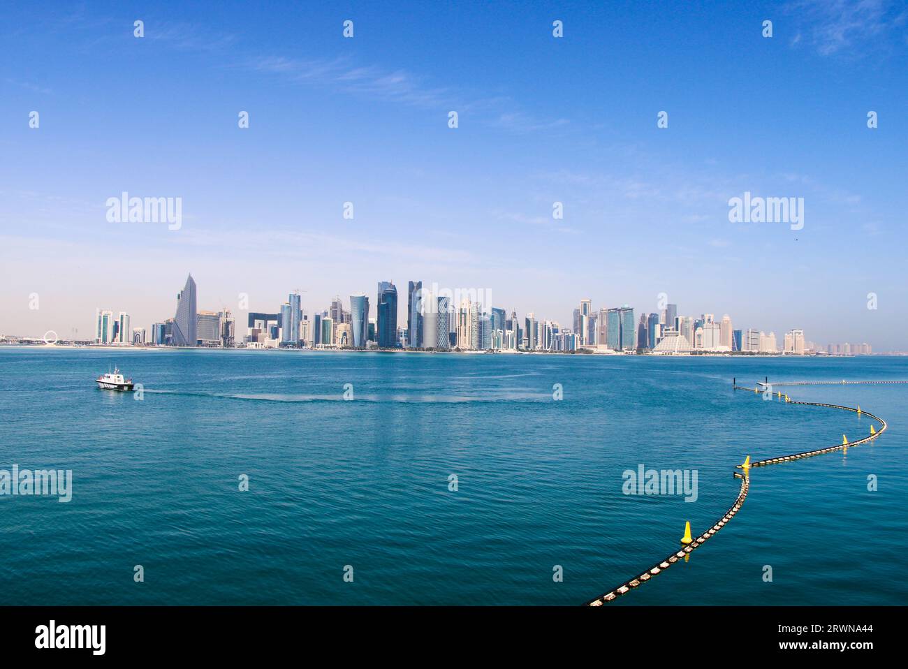 Doha Skyline, Qatar Stock Photo