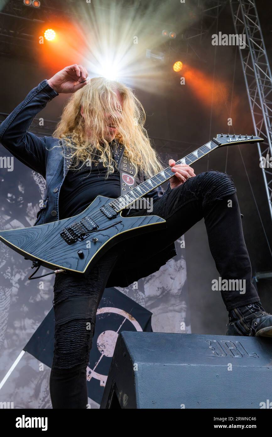 Horsens, Denmark. 12th, August 2023. The Swedish melodic death metal