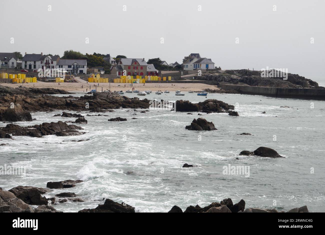 Plage Saint Michel, Batz sur Mer, southern Brittany Stock Photo - Alamy