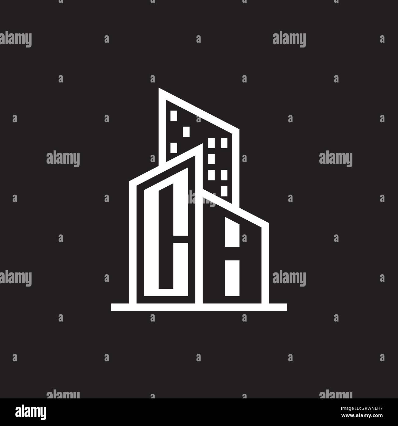 real estate logo with building style , real estate Logo Stock Vector Stock Vector Image & Art