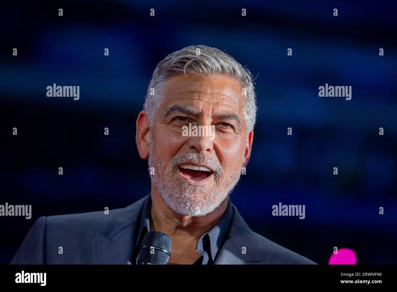 Cologne, Germany. 20th Sep, 2023. George Clooney, U.S. actor, speaks at ...